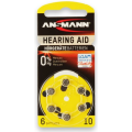 Ansmann Hörgeräte-Batterie Zinc-Air 10 PR70, 1,4 V, 6er-Blister Ansmann Hörgeräte-Batterie Zinc-Air 10 PR70, 1,4 V, 6er-Blister