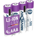 Ansmann Li-Ion Akku Micro/AAA, 4er-Set mit USB-C-Ladebuchse, 1,5 V, 400 mAh Ansmann Li-Ion Akku Micro/AAA, 4er-Set mit USB-C-Ladebuchse, 1,5 V, 400 mAh